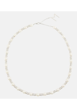 Magda Butrym Embellished necklace with rose quartz