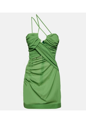 Nensi Dojaka Draped one-shoulder minidress