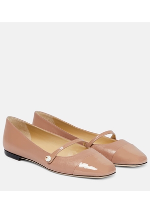 Jimmy Choo Elisa leather ballet flats