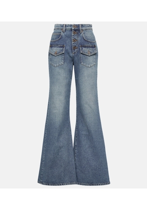 Balmain High-rise flared jeans