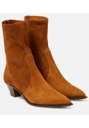 Aquazzura Brunswick suede ankle boots