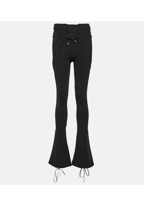 Off-White Laced cutout flared pants