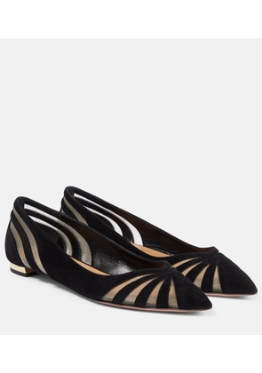 Aquazzura The Spy suede ballet flats