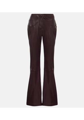Altuzarra Serge leather bootcut pants