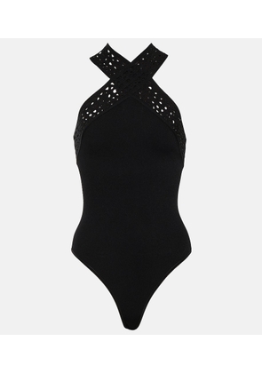 Alaia Vienne halterneck bodysuit