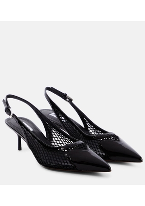 Alaia Patent leather slingback pumps