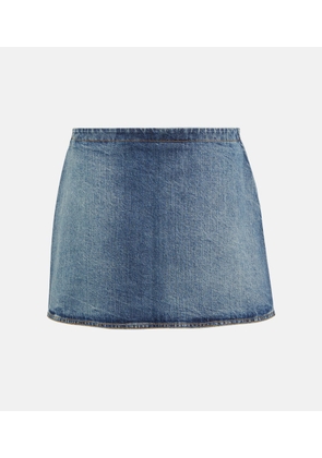 Alaia Denim miniskirt
