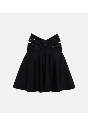 Alaia Vienne high-rise miniskirt