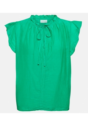Velvet Melanie cotton and silk voile top