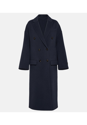 Brunello Cucinelli Double-breasted wool and cashmere coat