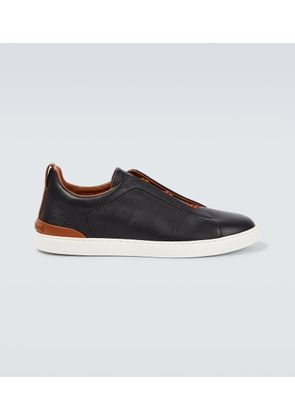 Zegna Triple Stitch leather sneakers