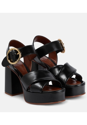 See By Chloe Lyna satin platform sandals