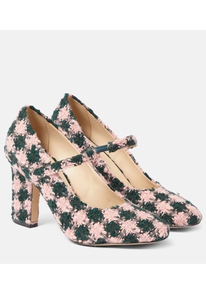 Emilia Wickstead Orelia checked tweed Mary Jane pumps