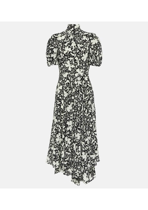 Stella McCartney Floral silk midi dress