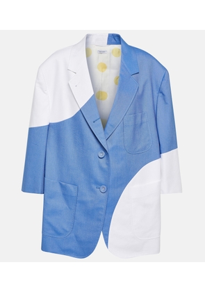 Thom Browne Polka-dot oversized cotton blazer