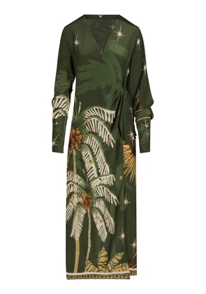 Johanna Ortiz Eternity Begins Silk Wrap Dress - Moda Operandi