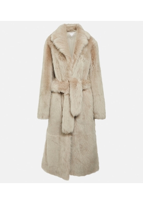 Bottega Veneta Belted shearling coat