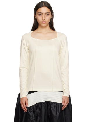 ISSEY MIYAKE Off-White Tucked Square T-Shirt