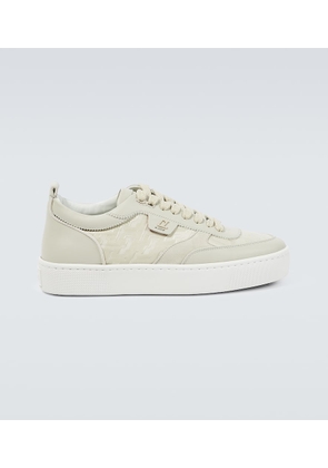 Christian Louboutin Happyrui leather-trimmed sneakers