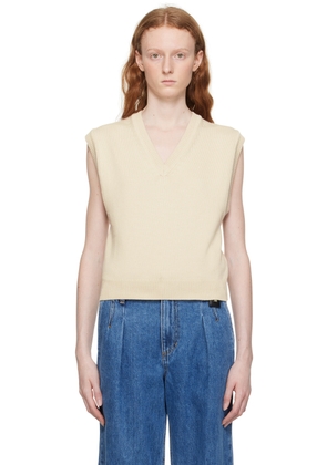 WOOYOUNGMI Beige Cropped Vest