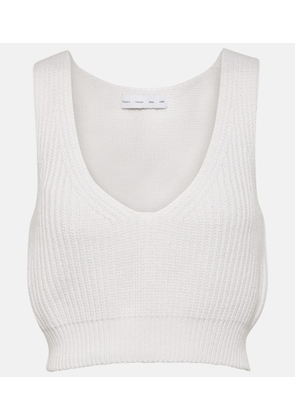 Proenza Schouler White Label cotton and cashmere crop top