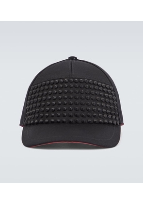 Christian Louboutin Enky Spikes cotton baseball cap