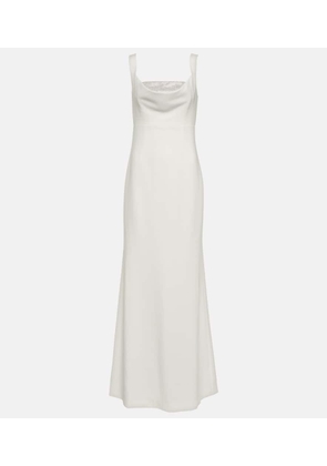 Roland Mouret Embellished crepe gown