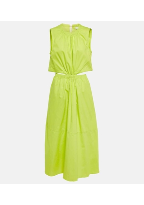 Proenza Schouler White Label cutout cotton midi dress