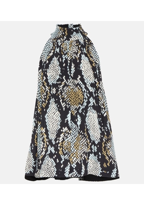 Proenza Schouler Printed high-neck top