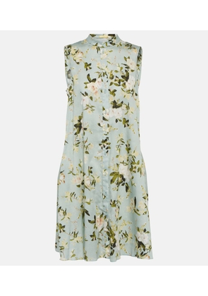 Erdem Soleil floral cotton poplin minidress