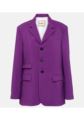 Plan C Single-breasted cady blazer