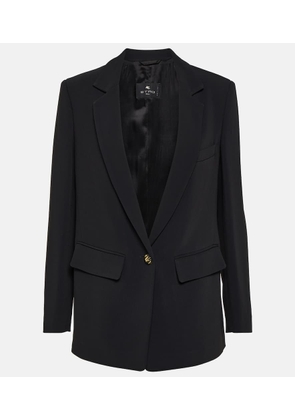 Etro Single-breasted cady blazer