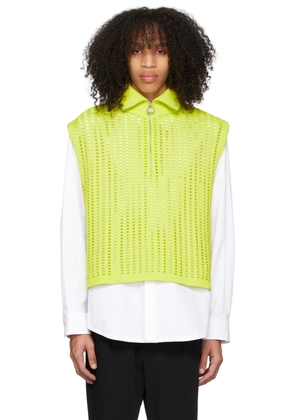 WOOYOUNGMI Yellow Half-Zip Vest