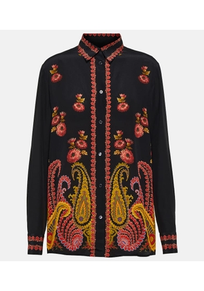 Etro Paisley silk blouse