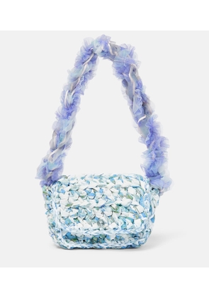 Susan Fang Mini crochet lace shoulder bag