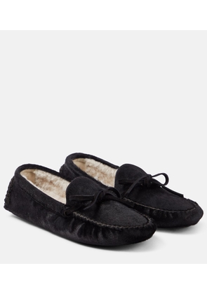The Row Lucca calf hair moccasins