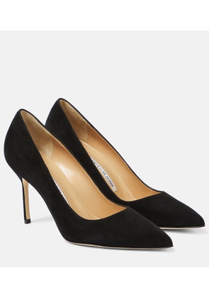 Manolo Blahnik BB 90 suede pumps