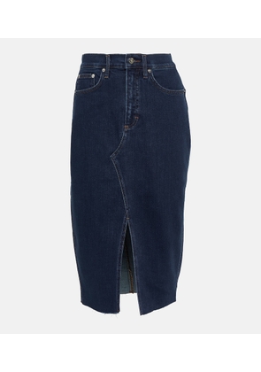 Veronica Beard Breves denim midi skirt