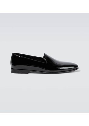 Manolo Blahnik Mario patent leather loafers