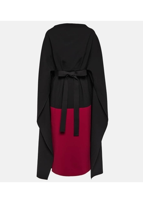 Roksanda Cape-detail crepe  midi dress
