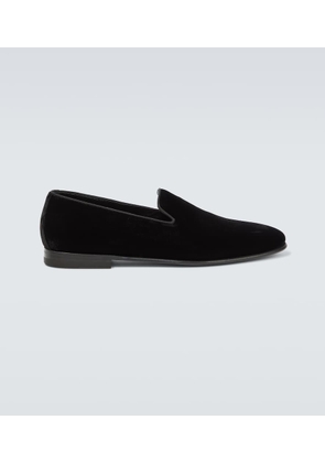Manolo Blahnik Mario velvet loafers
