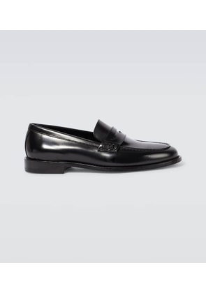 Manolo Blahnik Perry leather penny loafers