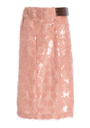 Niccolò Pasqualetti Chimera Belted Sequin Midi Skirt - Moda Operandi