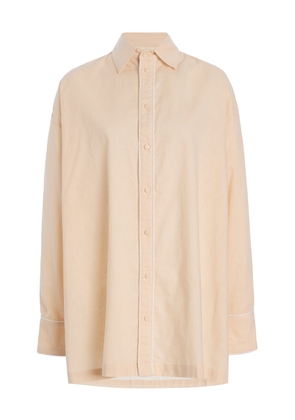 Zulu & Zephyr Embroidered Hemp-Cotton Shirt - Moda Operandi