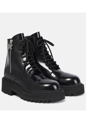 Palm Angels Leather combat boots