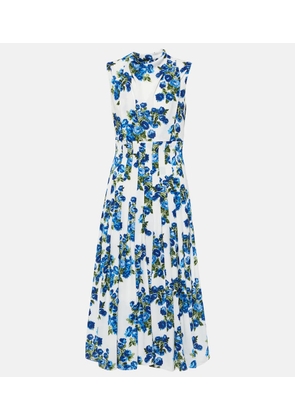 Emilia Wickstead Rosita floral crepe midi dress