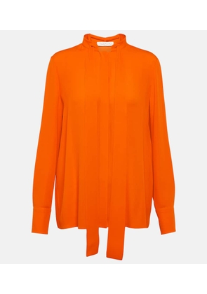 Valentino Scarf neckline silk shirt
