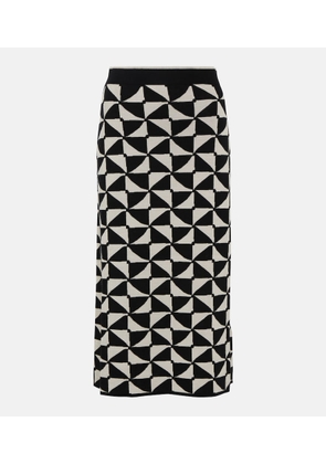 'S Max Mara Enza high-rise wool midi skirt