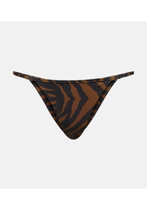Same Zebra-print bikini bottoms