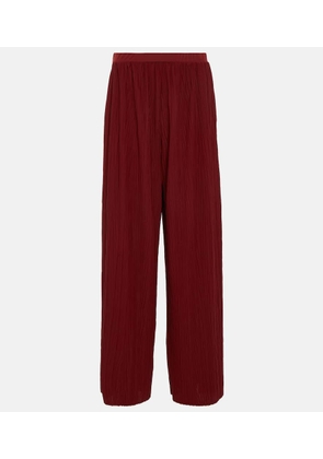 Max Mara Alfonsa jersey wide-leg pants